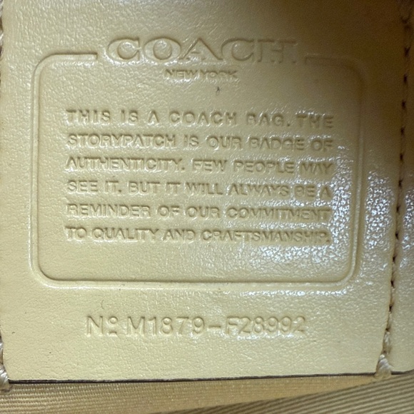 Coach Soft Yellow Leather Shoulder Bag - Picture 7 of 7